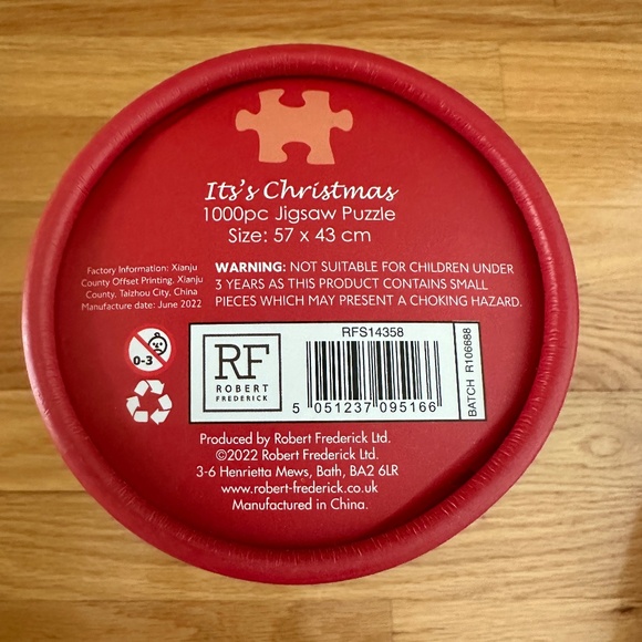 NIB Robert Frederick Christmas Puzzle It's Christmas 1000 Piece - Picture 9 of 10